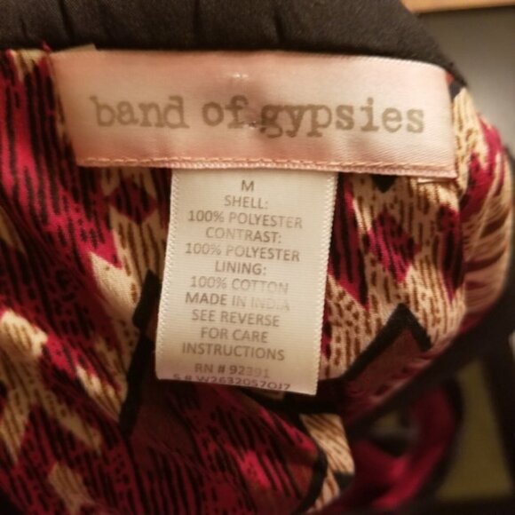 Band of gypsies print dress (M) - Picture 3 of 3